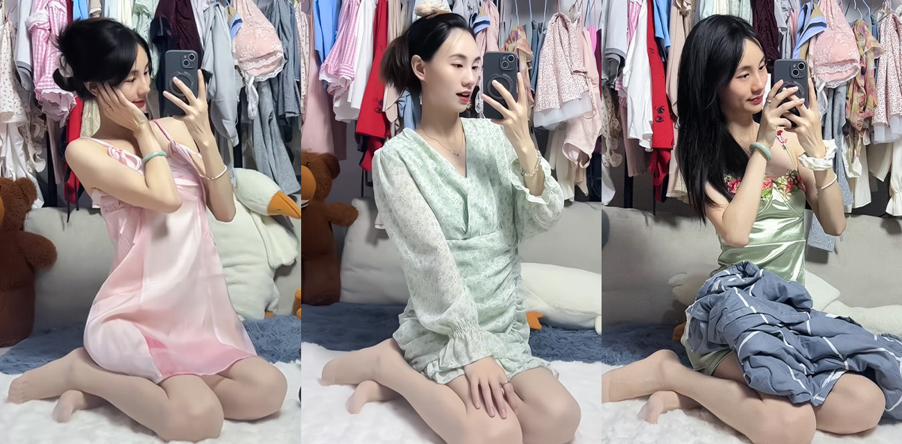 抖音网红【小妮子呀】大尺度私拍流出，黑丝美腿诱人心魄线下约炮金主，丝足挑逗后入爆操视频曝光