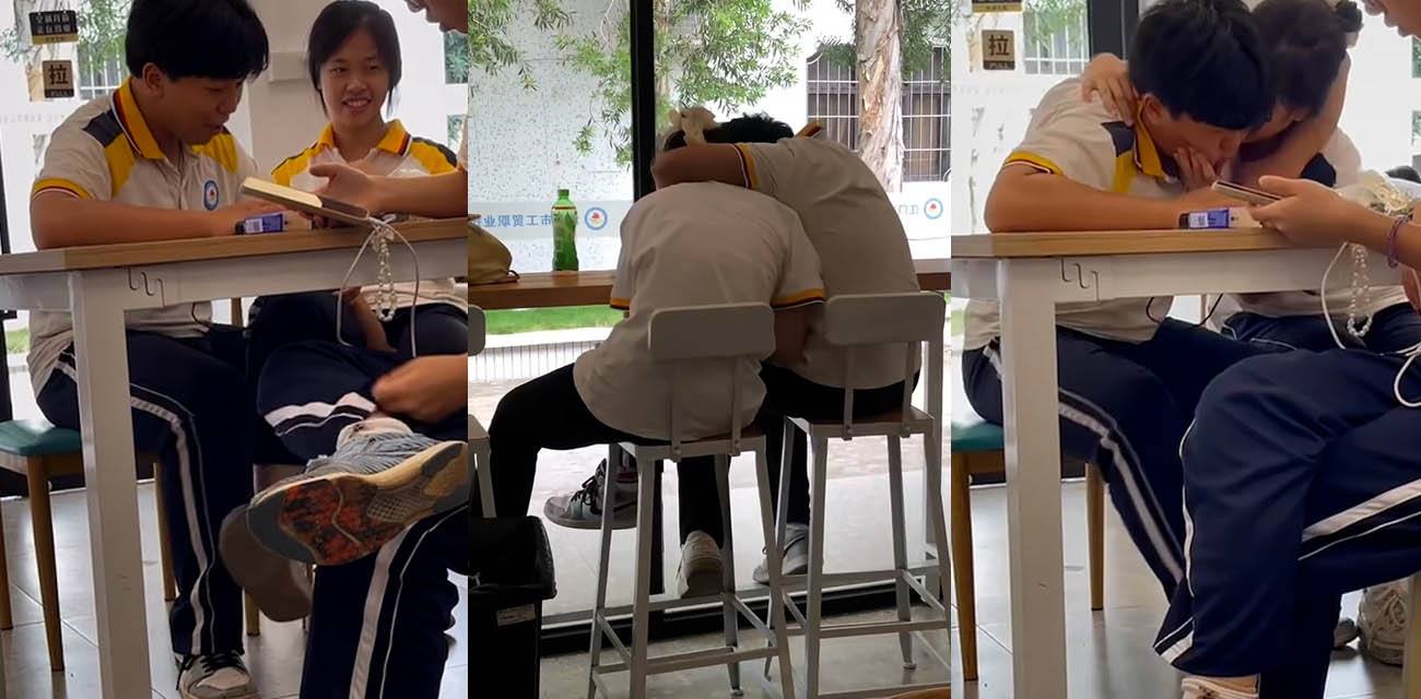 江门工贸职院早恋大瓜，学生情侣当众互摸下体，围观吃瓜群众炸锅骚操作尺度拉满